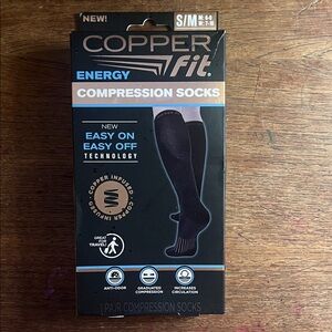 Copper Fit Energy Compression Socks - Black